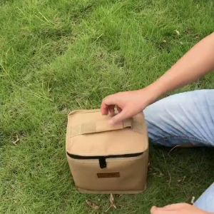 【มาถึง 1-3 วัน】เตาแคมป์ปิ้งกล่องเก็บเตาโพรเพนอเนกประสงค์กล่องเก็บของพับได้ขนาดใหญ่ความจุอุปกรณ์จัดเก็บกลางแจ้ง