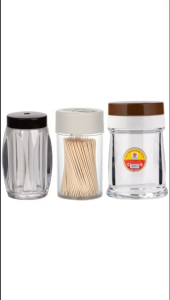 Set 2 Lọ đựng tăm tiêu nhựa VIỆT NHẬT - Trong suốt 2 đầu lớn nhỏ - 2966/70/72