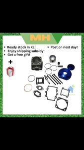 44mm Cylinder Assy Big Bore 44-6 Kit Set 2 Grooves for 47Cc 49Cc Mini Dirt ATV Pocket Bikes Minimoto