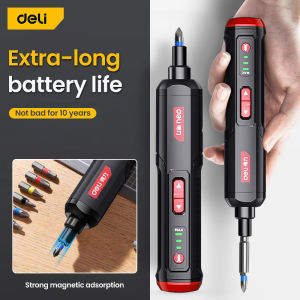 deli | Deli Electric Screwdriver Set USB Rechargeable 2000mah Adjustment Power Dril Multi-function Disassembly Torque Repair Tools Kit