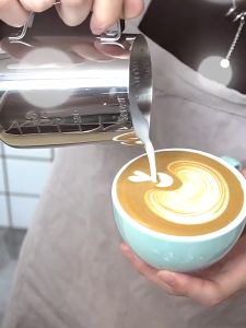 [COD]350ml/600ml/1000ml Stainless Steel Frothing Pitcher Pull Flower Cup Cappuccino Coffee Milk frother Mugs