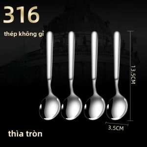 Đồ Ăn Tối Giản Kiểu Châu Âu Bằng Thép Không Gỉ 316 Khứu Giác Tươi Mới Dùng Hàng Ngày Bộ Đồ Ăn Nhà Bếp Bát Đĩa Nĩa Thìa Nĩa
