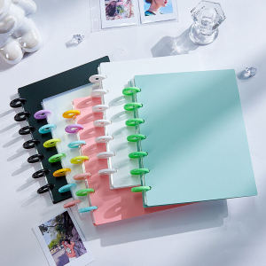 ✨Xinder✨ Simple Four Grid Card Book Ins Style Loose Leaf Booklet 3-inch Star Small Card Storage Book