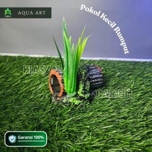 Hiasan Ornamen Dekorasi Akuarium Pokol TIdur Mini Rumput baru