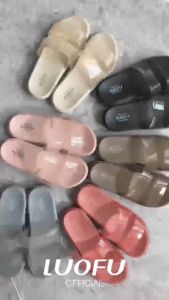 Sendal Wanita Luofu - Sendal Selop Terbaru / Sandal Impor Karet Transparan - Mommy Home.