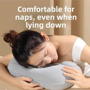 MONLEYTA | Portable Inflatable U-Shaped Pillow Travel Seat Long Distance High Speed Train Airplane Sleep Aid Pressure Relief Neck Support Pillow