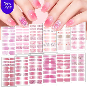 Nail Polish Film Nail Art Stickers | Snowflake Gradient & Sparkling Nail Wraps | Sweet Girly Style Nail Art Sticker Set