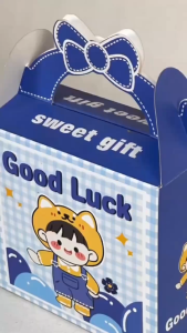 Box Hampers Karakter Kecil | Paperbag Goodiebag Motif Happy Girls Goodluck | Tas Kado Hampers Ulang Tahun Anak | Goodie Bag Souvenir Syukuran | Box Kado Unik