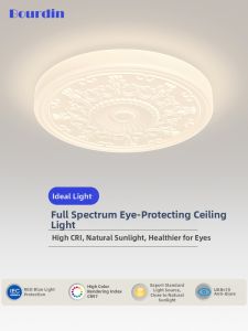 FANZHEN | New Design Carved Cream Nordic Retro Ceiling Light