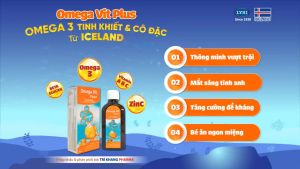 Omega Vit Plus bổ sung DHA và các vitamin tốt cho não bộ và mắt Nhập khẩu chính hãng từ Châu Âu