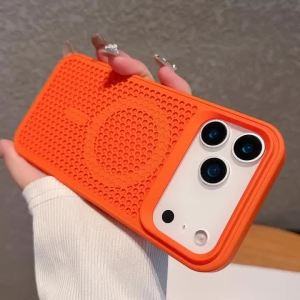Lưới Tản Nhiệt Cứng Thoáng Khí Cho Hộp Sạc Không Dây Magsafe Tương Thích Với iPhone 13 Pro Max Và Air