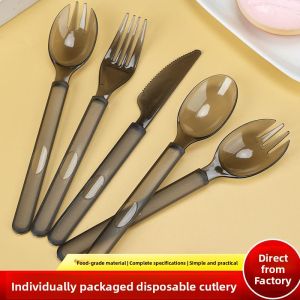MOMIAN | High Quality Commercially Thick Disposable Forks Individual Packaging Western Dining
