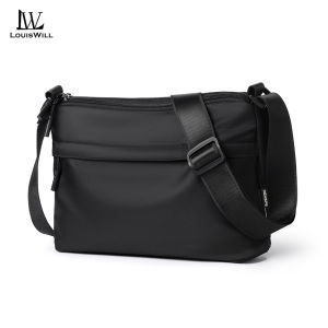 LouisWill Men Bag Fashion Shoulder Bag Cross Body Bag Casual Handbag Multiple Pocket Design Large Capacity Waterproof Lightweight Casual Sport Street Bag