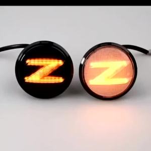 Malcayang | 2Pcs Led Dynamic Amber Side Marker Lights Turn Signal Sequential Blinker Lamps For Nissan 370z Coupe Z34 2009-2020 Canbus