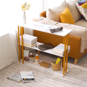 3-Tier Veneer Table Coffee table Bedside Cabinet Sofa Side Table Nightstand Desk Side Table