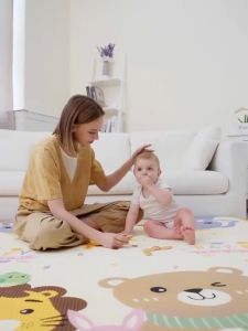 Big Size Baby Crawling Mat Thickening Home Anti-fall Mat Double Layer Pattern For Baby No Smell