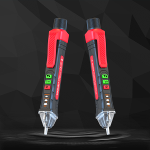 Bút Thử Điện Áp AC/DC Không Tiếp Xúc 12-1000V Có Đèn Pin Buzzer Công Cụ Phát Hiện Tường Chỉ Báo Điện