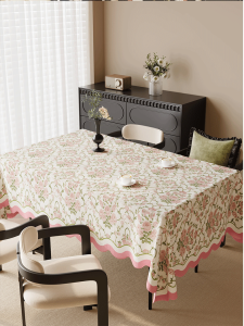 Vải Trải Bàn Ăn Chống Thấm Nước Chống Cháy Không Cần Giặt Sang Trọng Cao Cấp Vải Trải Bàn Phong Cách Đồng Quê Khăn Trải Bàn