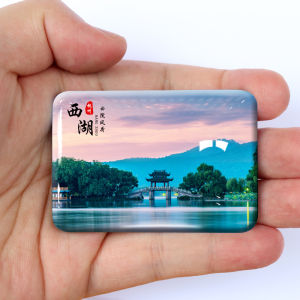 Travel Souvenir Magnets Hangzhou West Lake Ten Scenic Spots Tourist Attraction Memorial Gifts DIY China Home Decorations