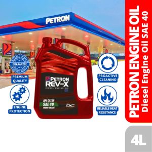 PETRON REV-X HD 40 Diesel Engine Oil SAE 40 - Heavy Duty 4L Lubricant for Diesel Engines API CF/SF