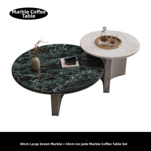 CHUWU | Italian Luxury Marble Round Coffee Table
