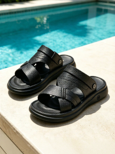 Josiny | Leather Thick Sole Mens Sandals For Summer