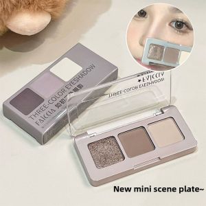 Faiccia | Cold Tone Cement Gray Eye Makeup Deep and Matte Pearl Eyeshadow Palette