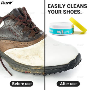 White Shoe Cleaning Cream Shoe Cleaner Water Free Cleaning Sponge Wipe Remove Yellows