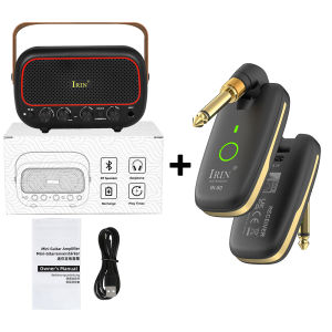 IRIN | IRIN MY-01 Guitar Amplifier Wireless Bluetooth Amp Speaker with Clean & Overdrive Channel Free Gift Wireless Guitar System