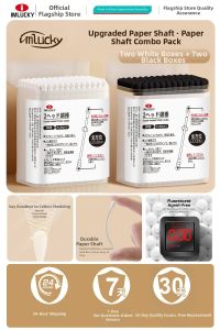 IMLUCKY | Earwax Cleaning Cotton Swabs Dual Tips