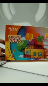 Sunny Silky Crayon 12 Colour Set - Vibrant Colors for Drawing and Coloring - Ideal for Kids and Artists - Boxed Set with 12 Crayons