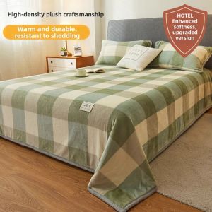HAOMIAN | Thick Fleece Flannel Bed Sheet