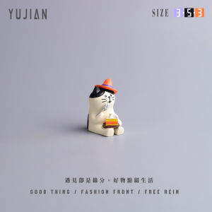 Đồ Trang Trí Bàn Mini Dễ Thương Mèo Ngồi Ghế Sofa Bánh Quy Quà Tặng Chữa Lành Cho Phụ Nữ Trang Trí Nhà Bằng Nhựa Thủ Công