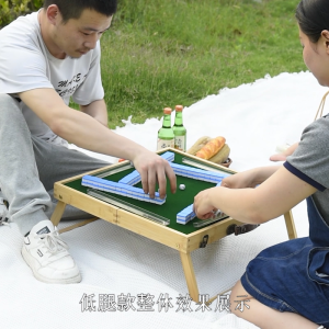 🇸🇬 ReadyStock - Portable Mahjong Outdoor Mahjong Table Travel Folding Set Portable Solid Wood / FOLDABLE MAHJONG TABLE