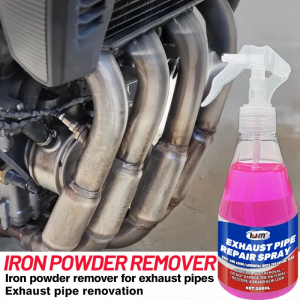 Exhaust Pipe Renewal Spray–Revive Dull MetalRestore Shine and Texture–High-Temperature Surface Cleaner for Cars and Motorcycles