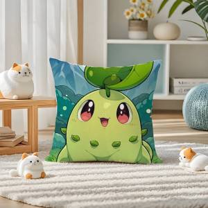 Bandai | Pokemon Rayquaza Anime Plush Pillow Cover Soft Short Plush Cushion Cover For Sofa Bedroom Home Decor Gift Decoration