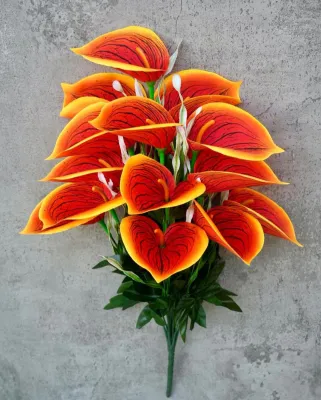 Bunga Lilly / Bunga anthurium artificial TANPA POT