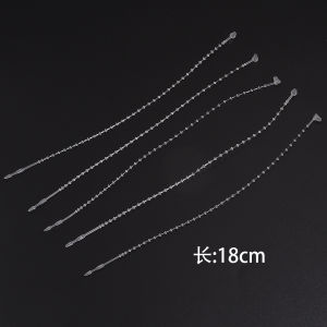 100pcs 9/14/18cm Transparent PP Loop Pins Tag Adjustable Hang Tag Rope Tags Fasteners For DIY Garments Price Tag Accessories
