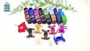 Kẹp tóc nữ hàn quốc cute phụ kiện bé gái kẹp càng cua 5 răng gắp tóc nhựa tròn bóng nhiều màu loại 1 Hàn Quốc cao cấp - thương hiệu Vợ Chồng Tôi