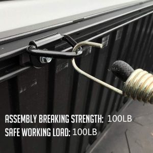 10 ชิ้นแหวนยึดสุขภาพและมัดตะขอรูปตัว D สำหรับรถพ่วงบรรทุกเรือ RV ทำจากสเตนเลสสตีลห่วงผูกเน็คไท