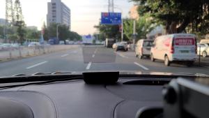 Màn Hình Hiển Thị HUD Trên Kính Lái Ô Tô M8 Với Đèn LED Cảnh Báo Vượt Tốc OBD2 Máy Chiếu Kỹ Thuật Số Cho Kính Chắn Gió Đồng Hồ Đo Nhiệt Độ Nước Điện Tử Tự Động