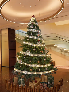 🎀🎀5/10Mไฟริบบิ้นคริสต์มาส ริบบิ้นตาข่ายสองชั้น ไฟนางฟ้า ริบบิ้นไฟ LED สําหรับตกแต่งต้นคริสต์มาส สําหรับตกแต่งบ้าน ต้นคริสต์มาส งานแต่งงาน DIY