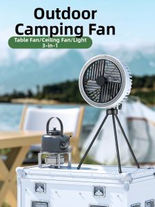 Portable Mini Camping Fan Light Outdoor Super Long Battery Life USB Rechargeable Dormitory Bed Hanging Fan Compact Size