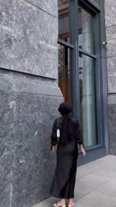 HEGAR STORE- Darla Dress - Baju Gamis Bridesmaid Terbaru Remaja Dewasa/Gamis OOTD Kondangan Mewah Elegan/Gamis Lamaran Tunangan Polos Satin Velvet Kekinian