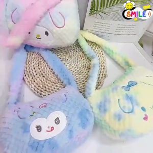 Smile😊 พร้อมส่ง💯 กระเป๋าถือ กระเป๋าสะพายไหล่ จุของได้เยอะ กระเป๋าลายการ์ตูน นุ่มนิ่ม น่ารัก กระเป๋าเด็ก กระเป๋าแฟชั่น