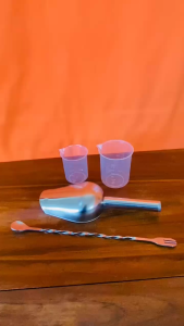 SEKOP ES 1 SET | GELAS TAKAR | SENDOK SEKOP