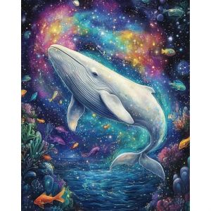 Kayou | Large Size Jigsaw Puzzle 500/1000/1200/2000 Pcs Galaxy White Whale Ocean Jigsaw Puzzles for Adults Stress Relief Toys Gift