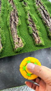 Original Quality Stress Relief Rotating Fidget Ball Press‑to‑Spin Fidget Toy 3D Deformable Finger Sp