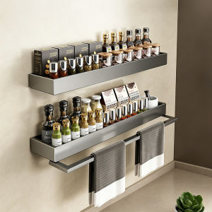 Multifunctional Wall Mount Kitchen Storage Rack