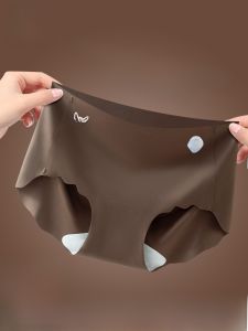 Miiow | Silk Triangle Panties Womens No Show Comfortable Breathable Anti bacterial Underwear Youth Spring Fashion MiiOW Cat Person